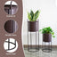 Set 2 Macetas Metal para Plantas Interiores 28x18pulg
