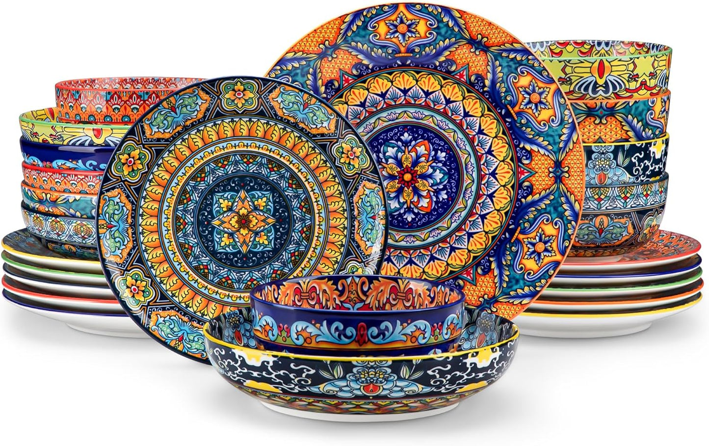 Set 24 Pzas Vajilla Porcelana Bohemia Serie KRVI