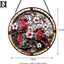 Atrapasol Vitral Cardinal colgante metal decoración pared