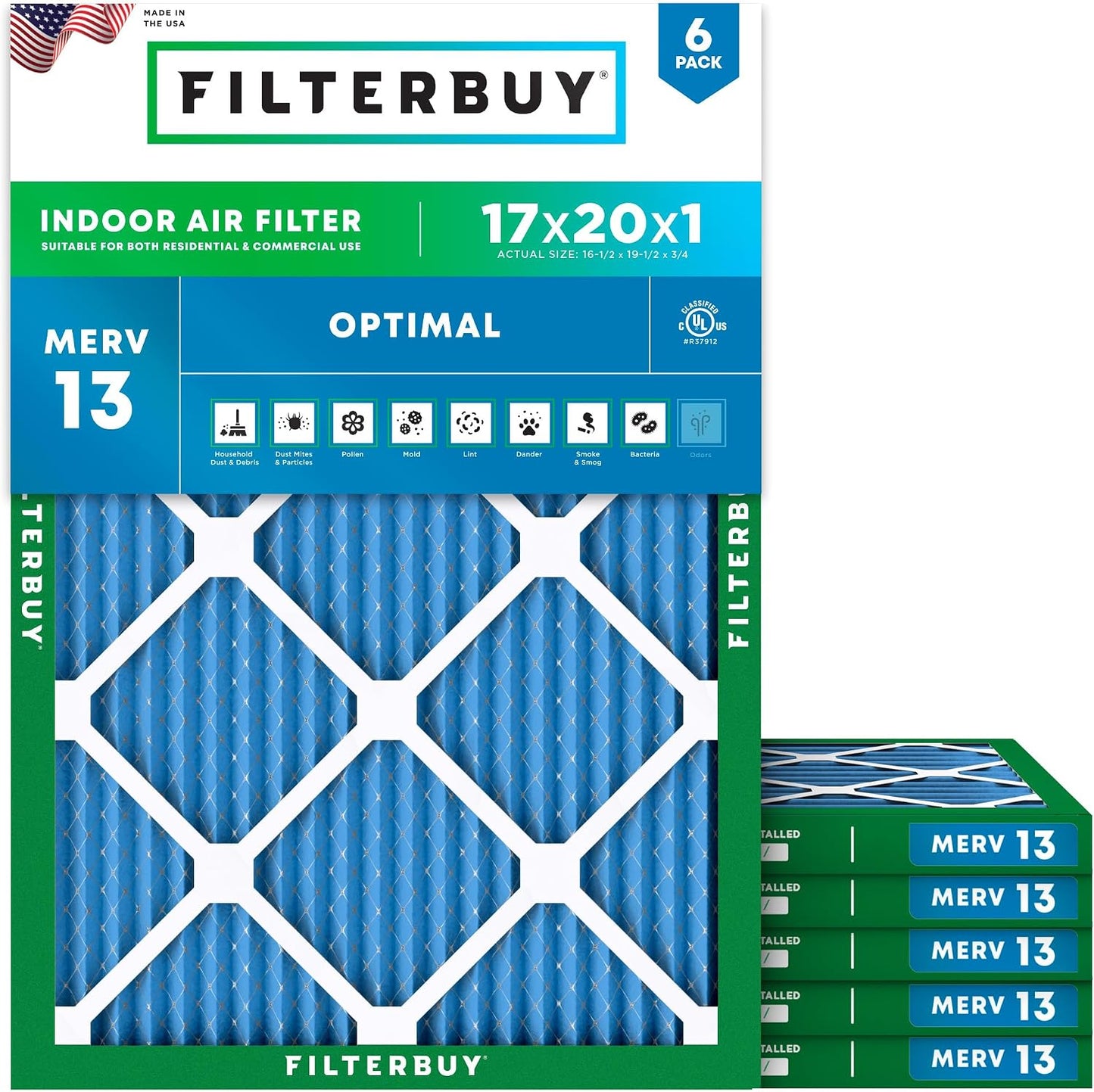 Filtros aire AFB MERV 13 pack 6
