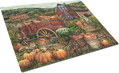 Tabla cortar vidrio decorativa granja otoño cocina