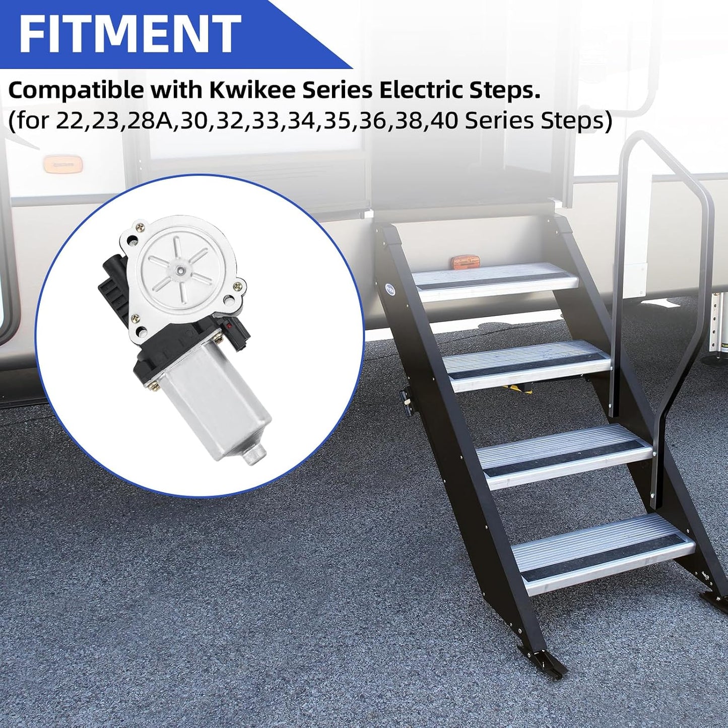 Motor paso entrada RV comp Lippert Kwikee