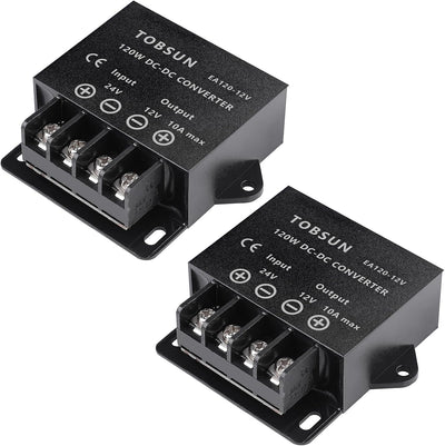Pack 2 Convertidores 24V a 12V 10A 120W Mini Módulo
