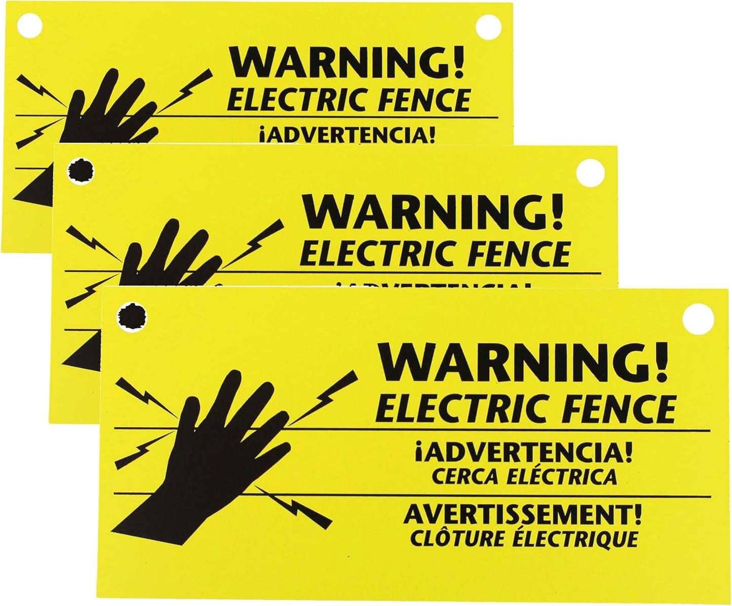 Pack 9 vallas eléctricas de advertencia