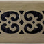 Registro piso scroll 2x10pulg acabado latón antiguo
