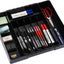 Organiz. cubiertos cajón cocina expandible ajustable negro