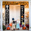 Decoraciones Halloween puerta patio guirnaldas