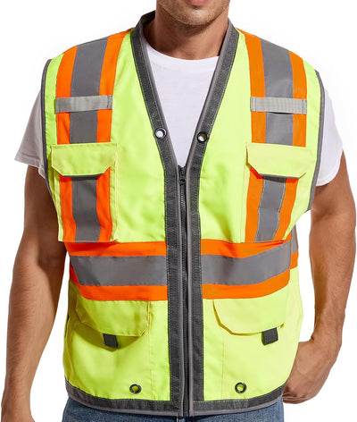 Chaleco seguridad reflectante alta visibilidad clase 2