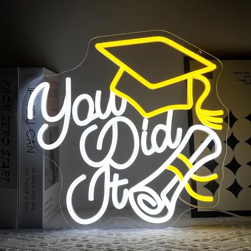 Letrero neón You Did It luces LED regulables decoración