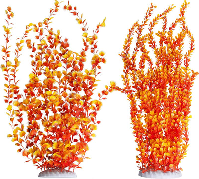 Plantas plásticas acuario decoración 23.6pulg 2uds