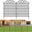 Valla jardín 34" x 11ft metal resistente óxido 5 paneles