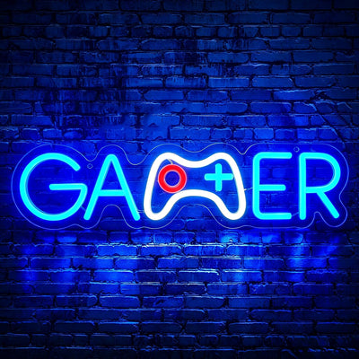 Letrero neón LED para gamer y sala de set