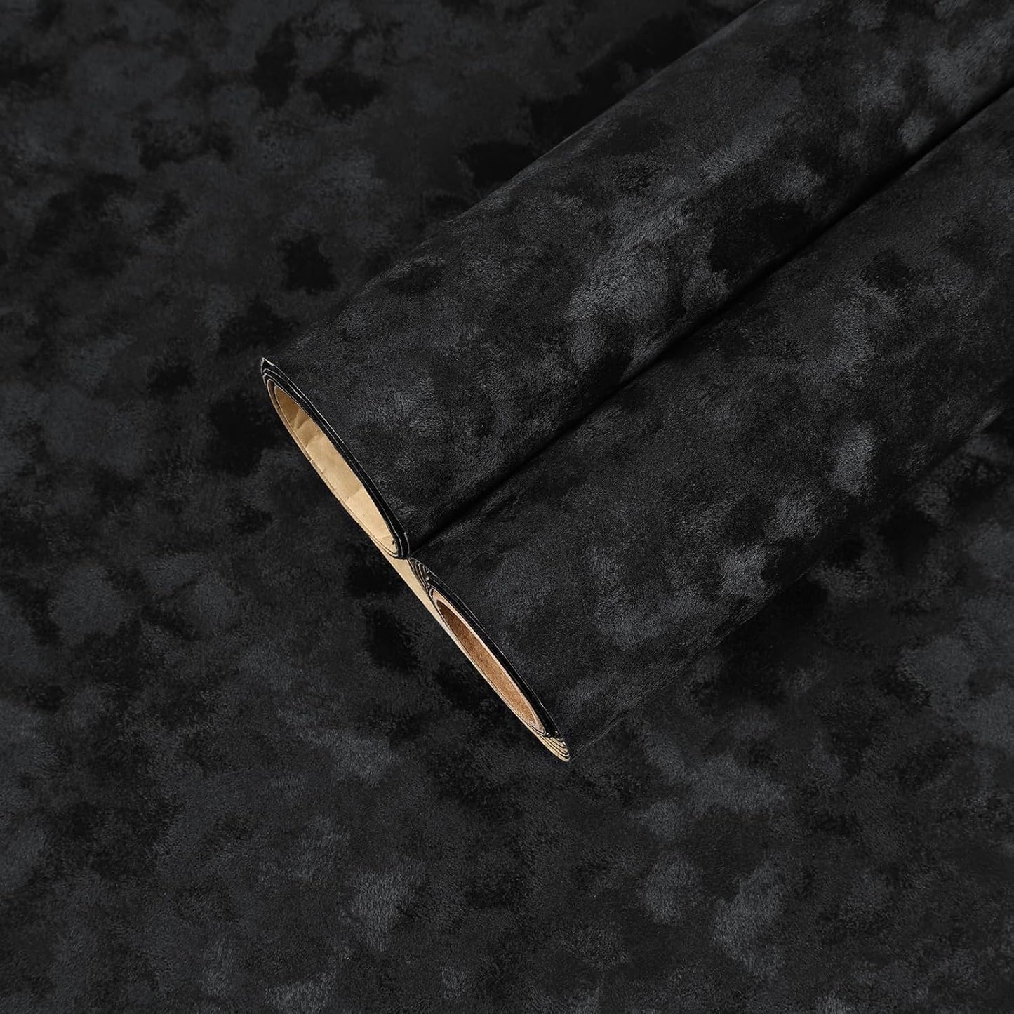 Forro terciopelo negro cajón textura suave