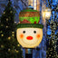 Cubiertas poste luz muñeco nieve navidad exterior