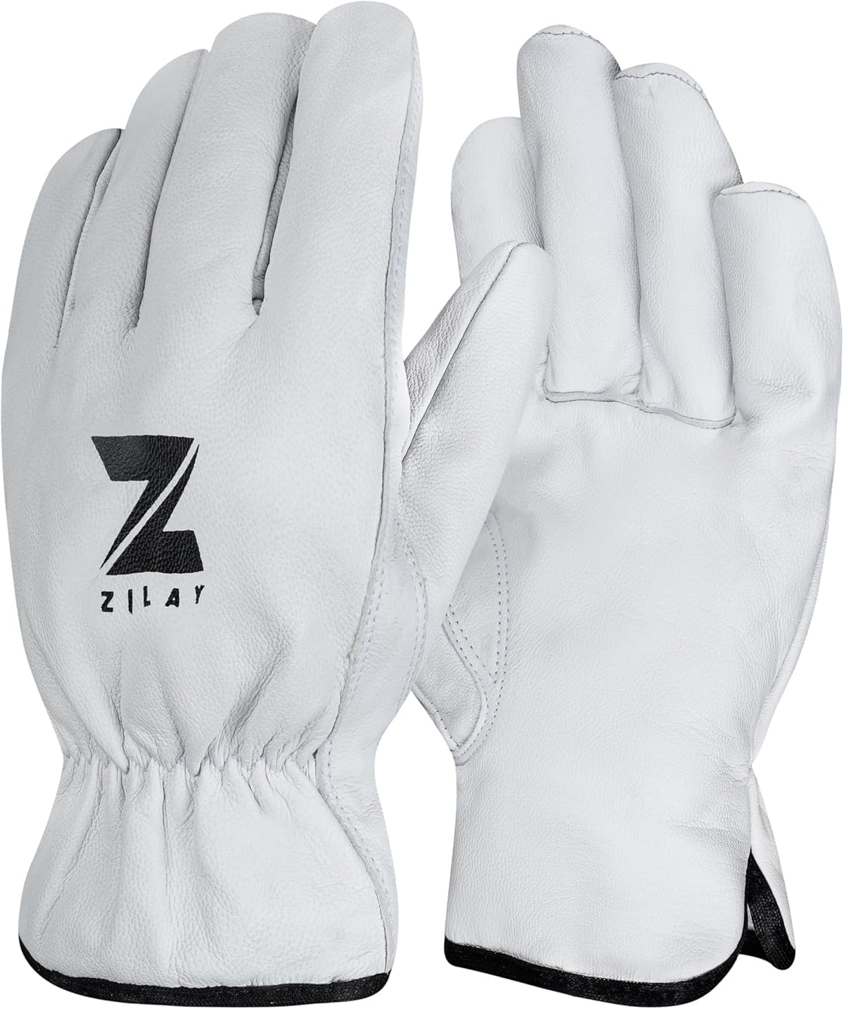 Guantes seguridad piel cabra suave para hombre mujer jardineria