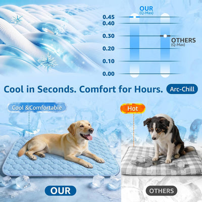 Tapete refrescante perros grandes con tela hielo funda impermeable