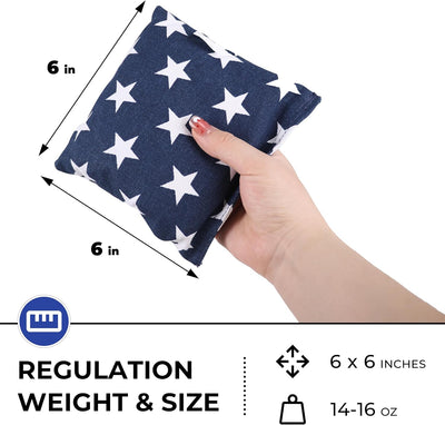 Set 8 Bolsas Cornhole Reglamentarias con Estuche