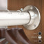 Barra armario ajustable 1.5" 48x84" níquel satinado