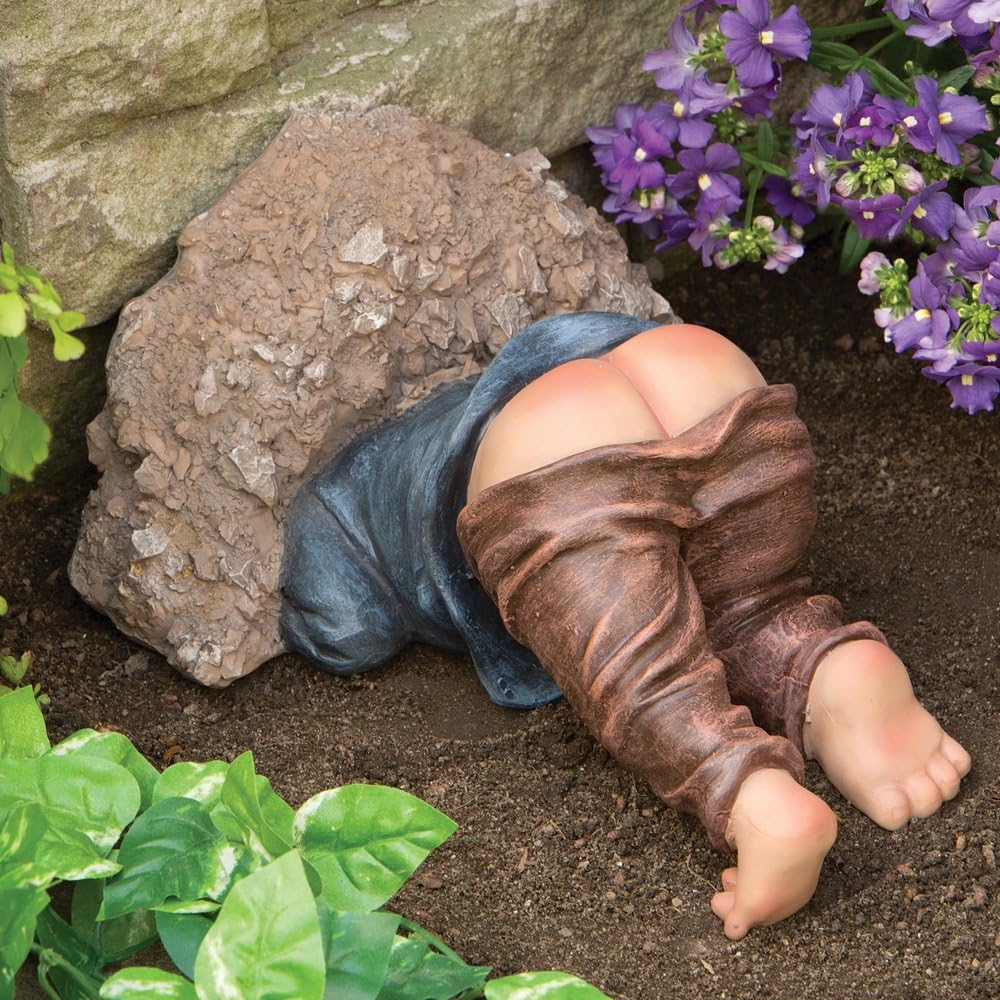 Estatua jardín Little Digger poliresina duradera