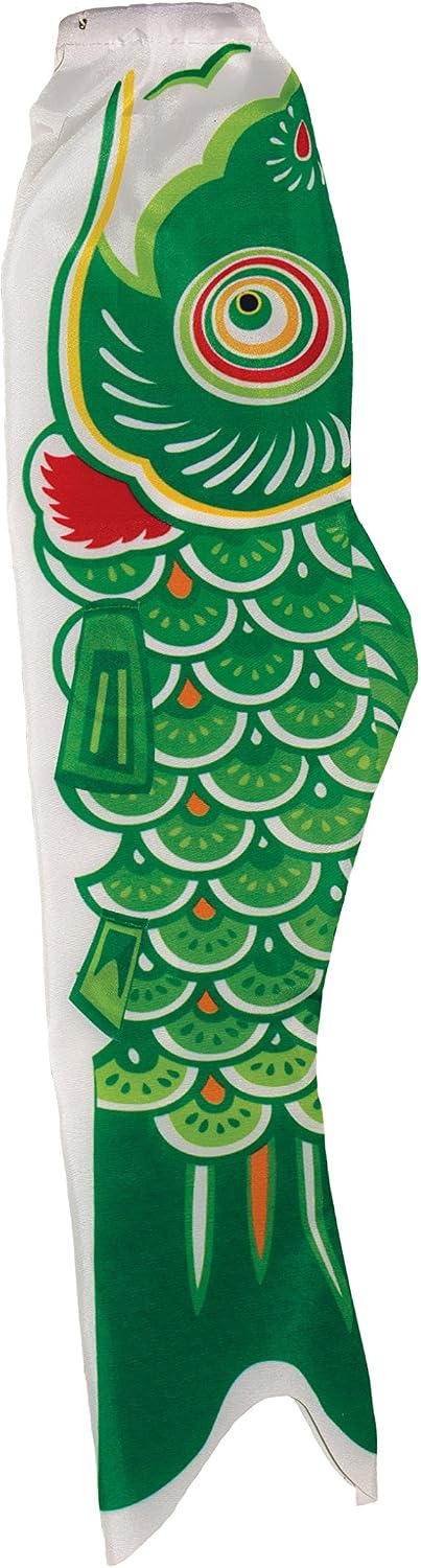 Manga de viento pez koi 36pulg verde