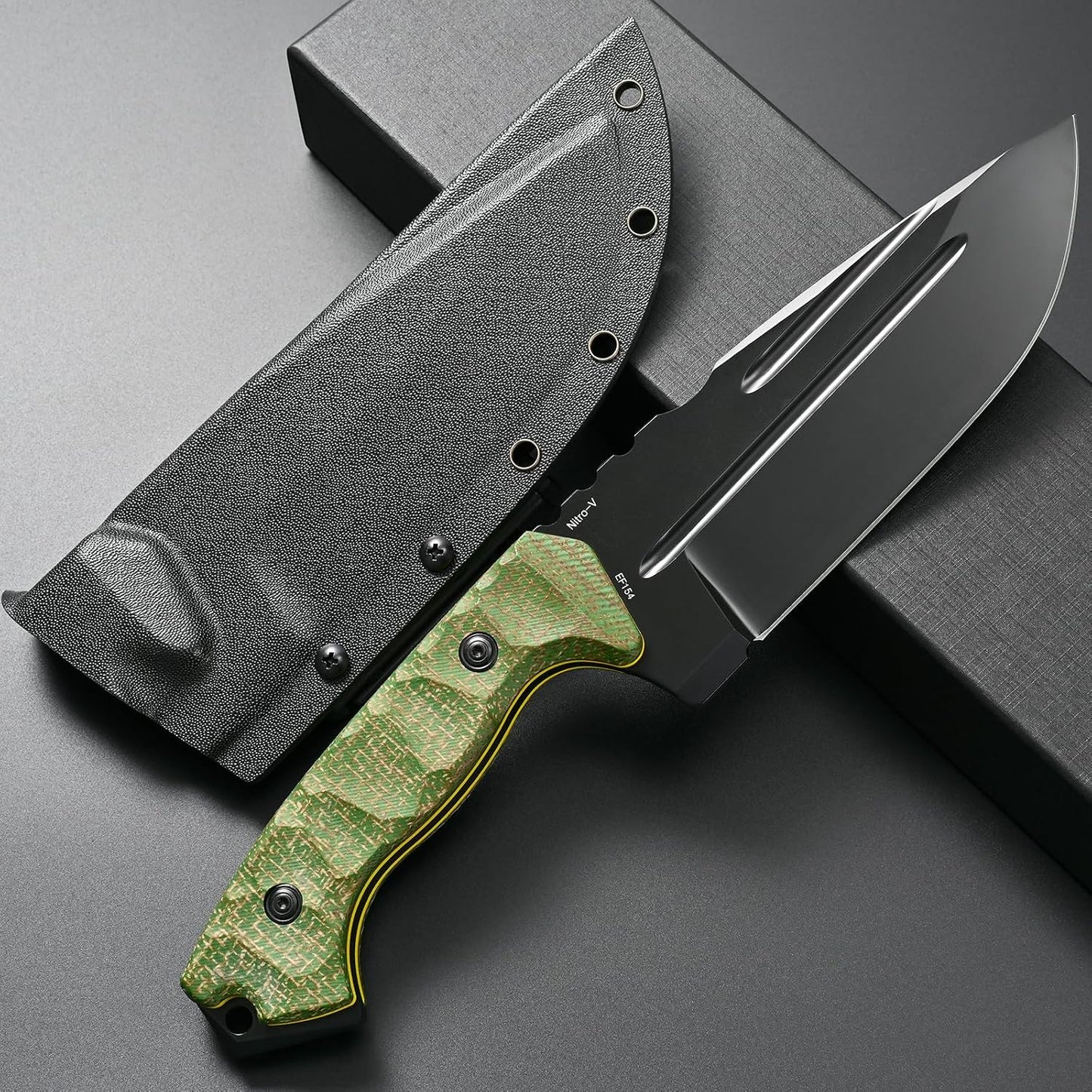 Cuchillo EDC Nitro-V acero inox mango micarta