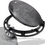 Tapa alcantarilla hierro fundido 16" base negro clase B