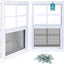 2 Ventanas Corredizas Cobertizo 24x36" Vidrio Templado Malla