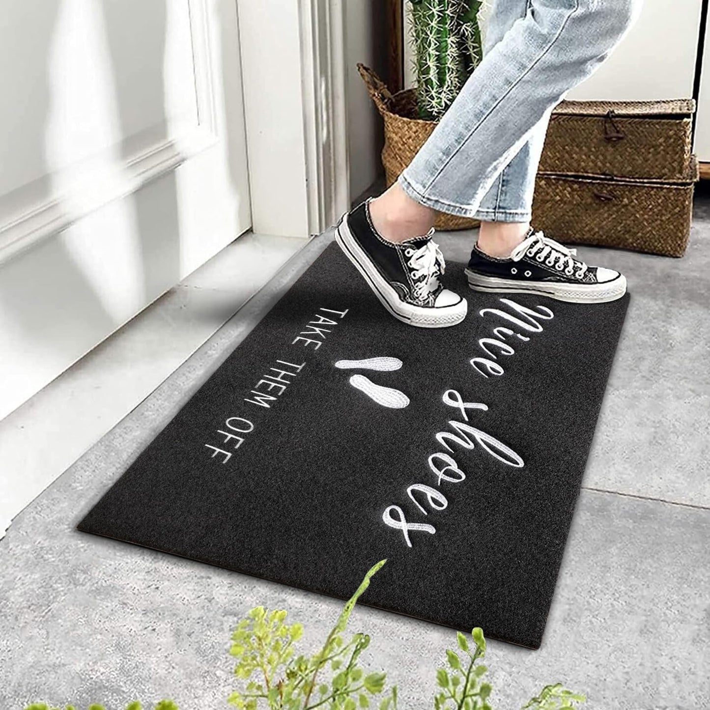 Alfombra puerta antiderrap antibarro bajo perfil