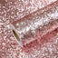 Papel tapiz rosa purpurina 15.7x354pulg autoadhesivo para niñas