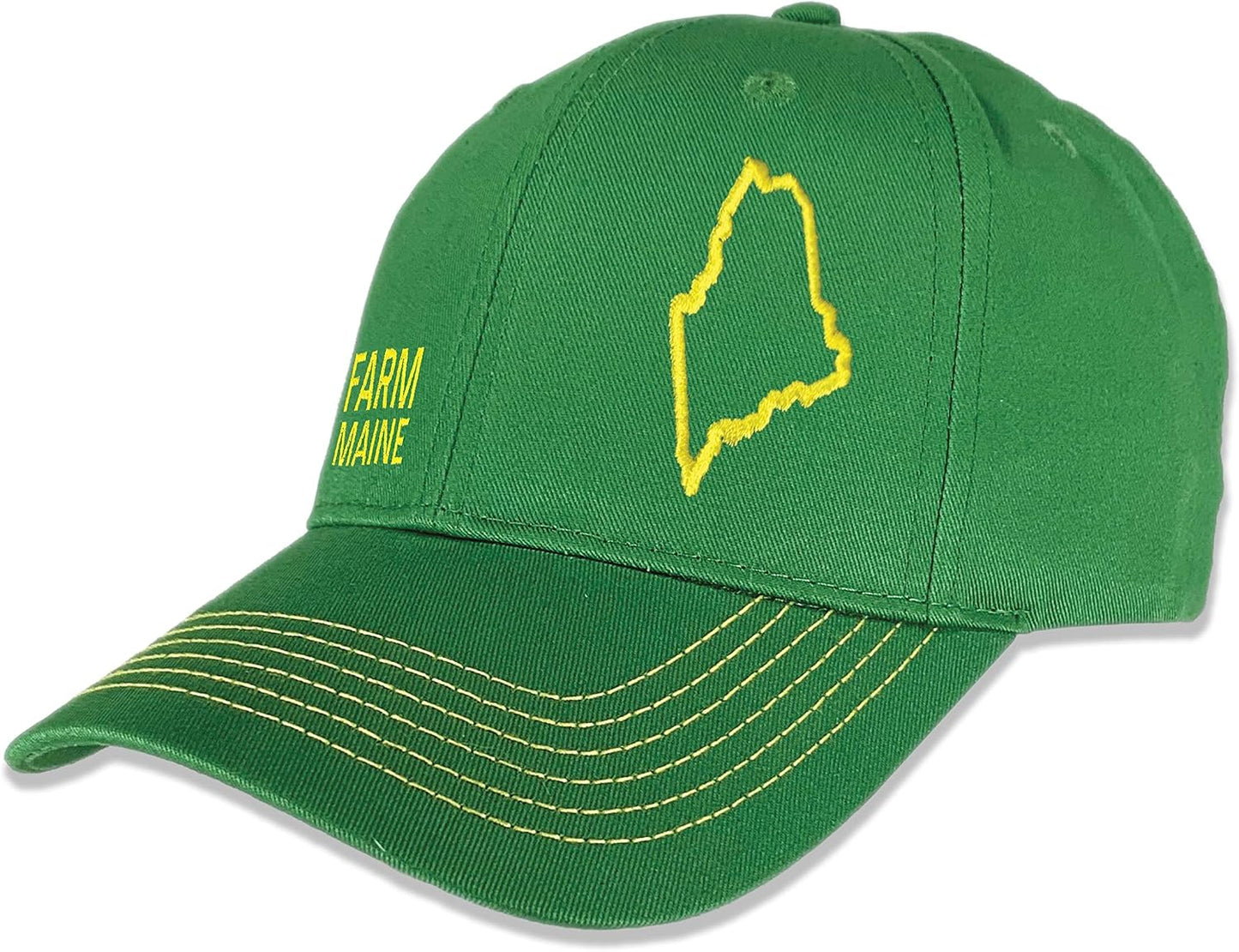 Sombrero sarga completo Farm State Pride verde amarillo