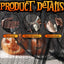 Tela espeluznante Halloween 500x59" color negro