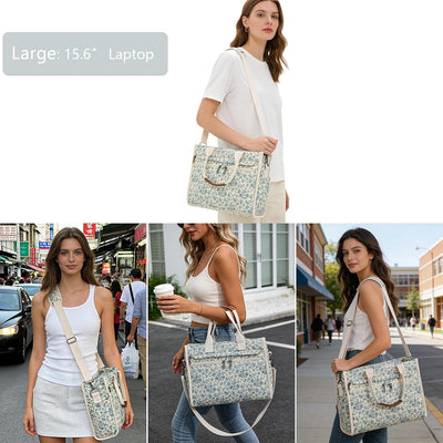 Bolsa acolchada mujer 14 bolsillos para laptop trabajo universidad