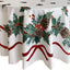Mantel navideño tela doble cinta 60x102pulg estampado acebo