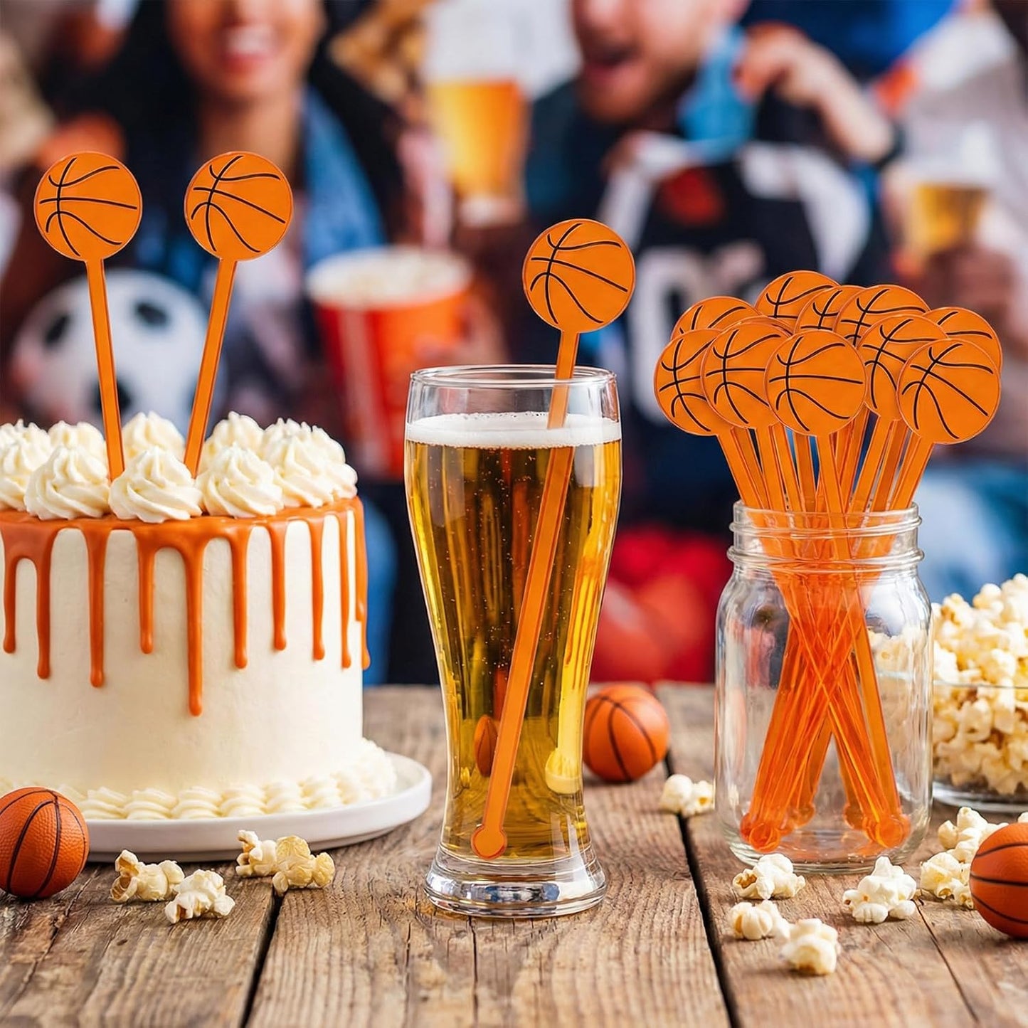 Agitadores bebida paquete 30uds para fiesta baloncesto