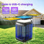 Exterminador insectos solar 3en1 con linterna LED impermeable