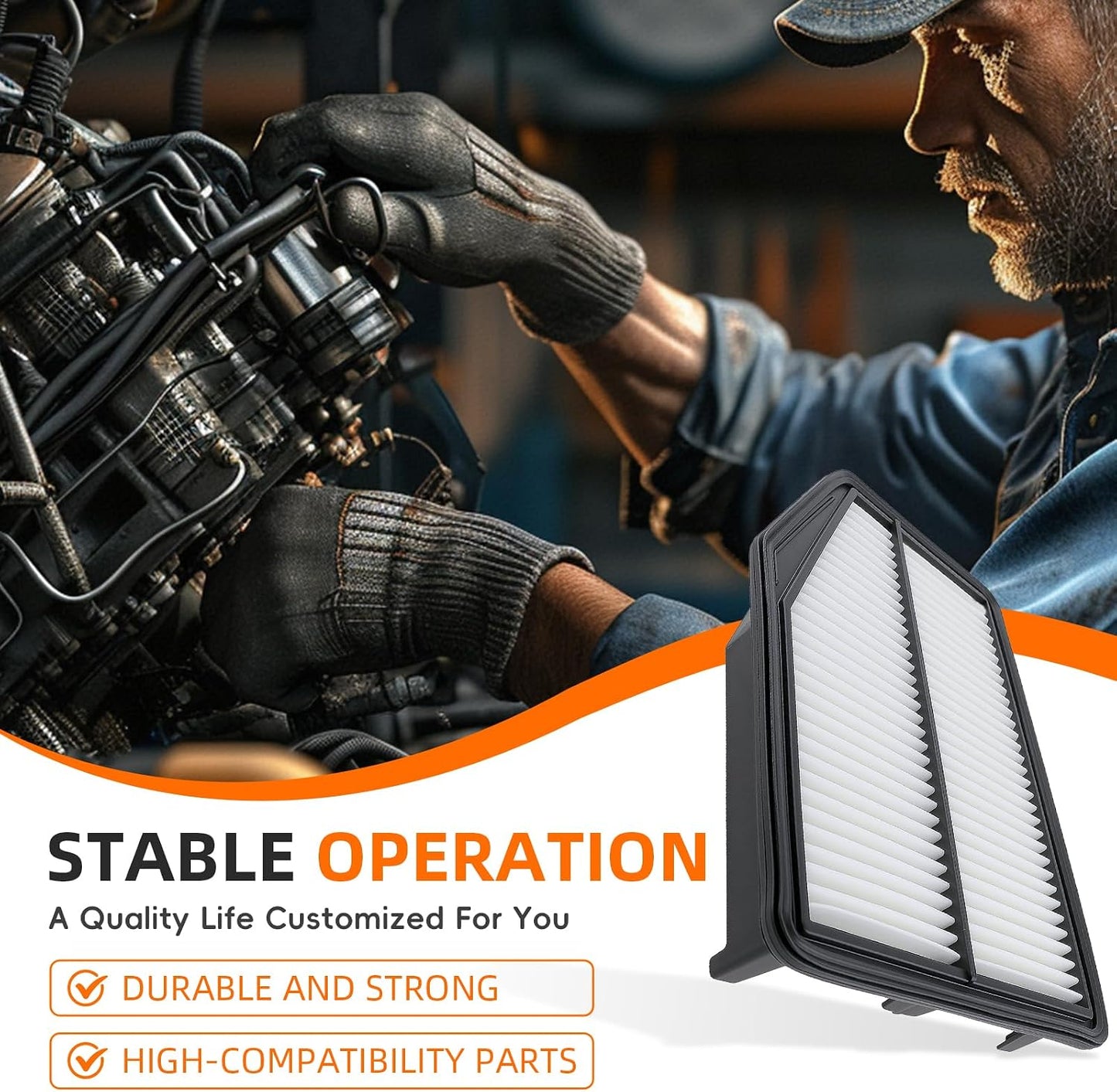 Filtro aire motor y cabina comp Honda CR-V 2.4L 15-16