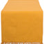Mantel mesa sólido flecos 14x72pulg color pumpkin spice