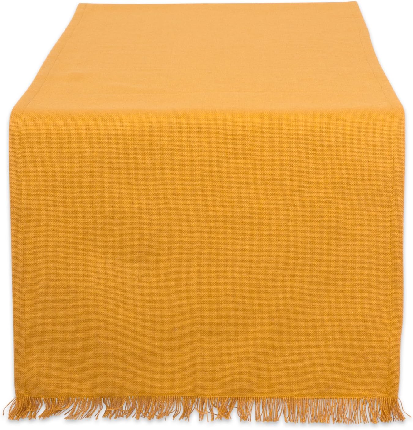 Mantel mesa sólido flecos 14x72pulg color pumpkin spice