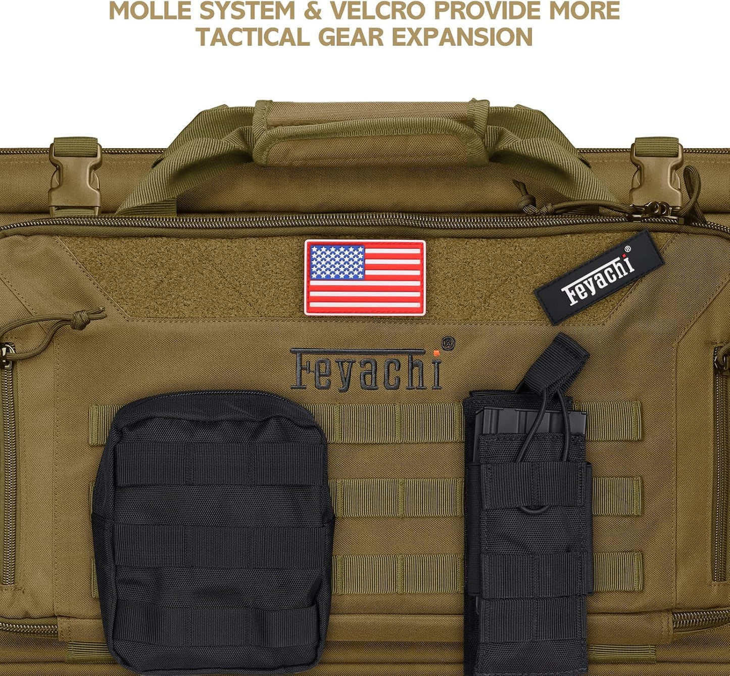 Maleta Rifle 42" MOLLE para Almacenamiento Caza