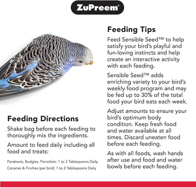 Alimento para pájaros Budgie paloma pellets 2lb