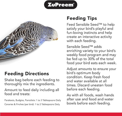 Alimento para pájaros Budgie paloma pellets 2lb
