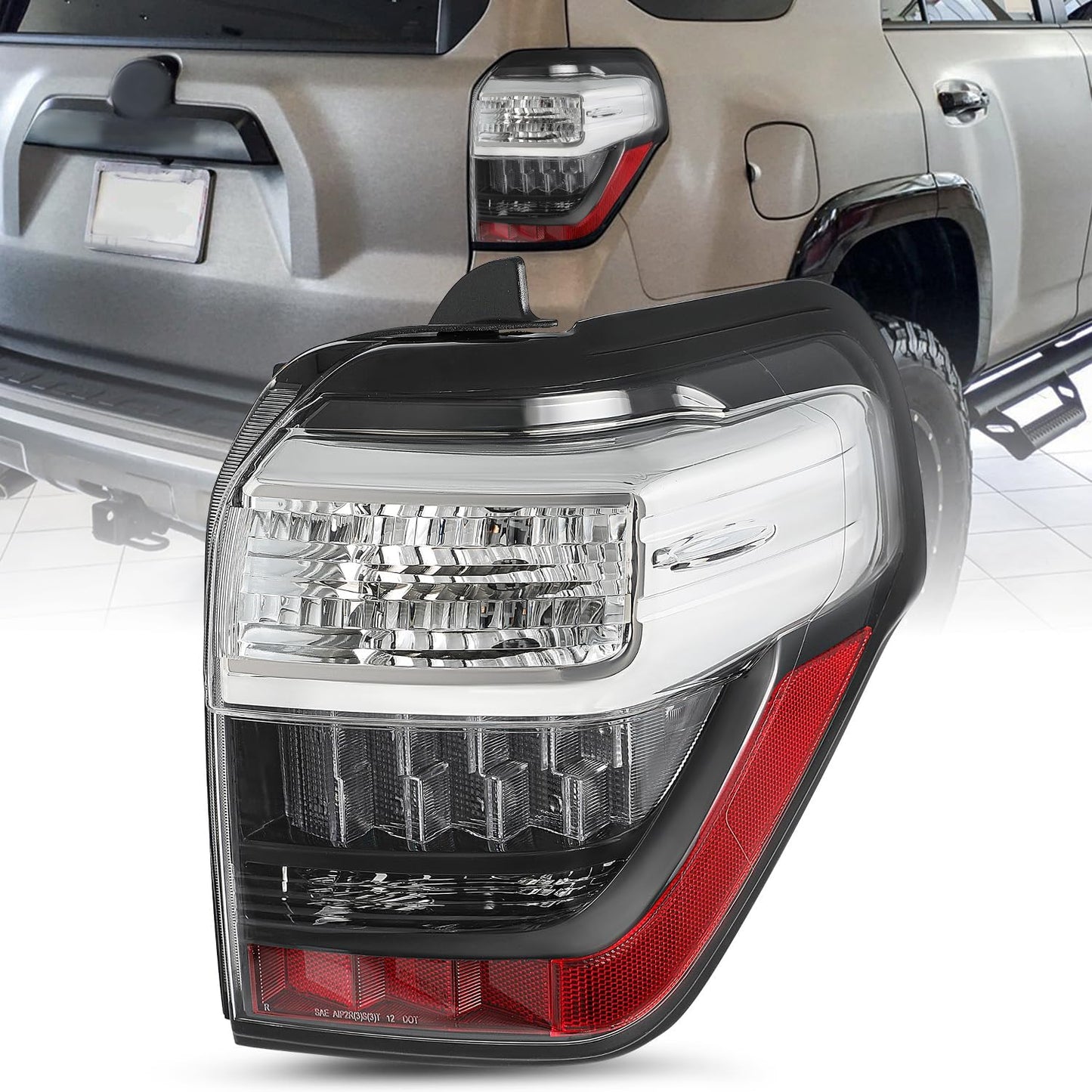Repuesto luz trasera Toyota 4Runner 14-20 lado pasajero