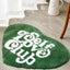 Alfombra corazón antiderrap 32x40" dormitorio baño