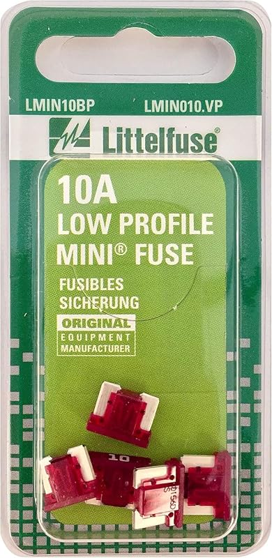 Fusible 10A perfil bajo paquete 5