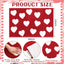 Alfombra baño corazón rojo antiderrap 20x32"