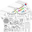 12 Manteles Perros Coloreables Cumpleaños Let's Pawty