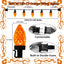 Guirnalda luces navidad naranjas 25ft exterior