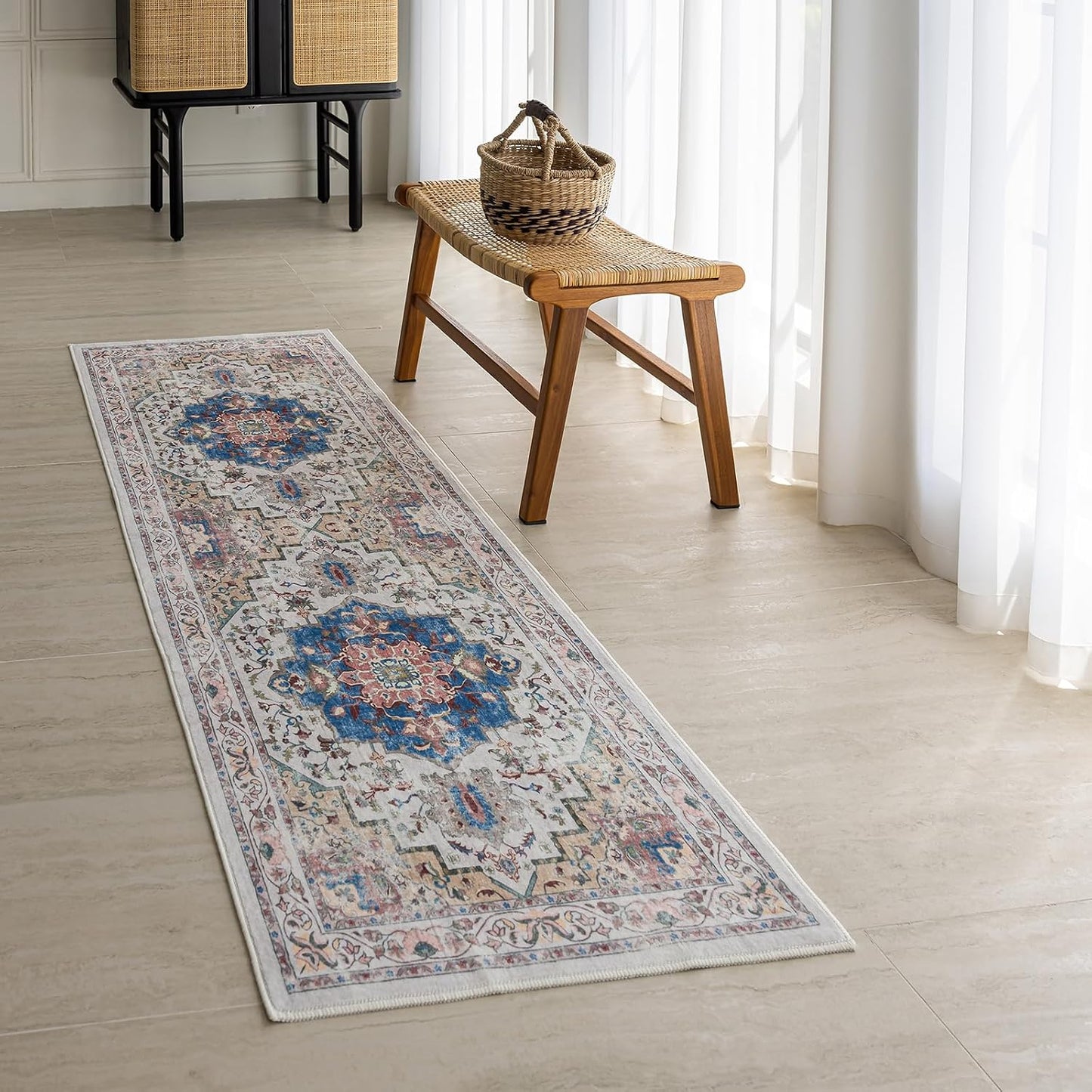 Alfombra lavable 2x6ft antiderrap entrada cocina