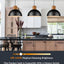 2 Luces Colgantes Cúpula Metal Industrial para Cocina Bar