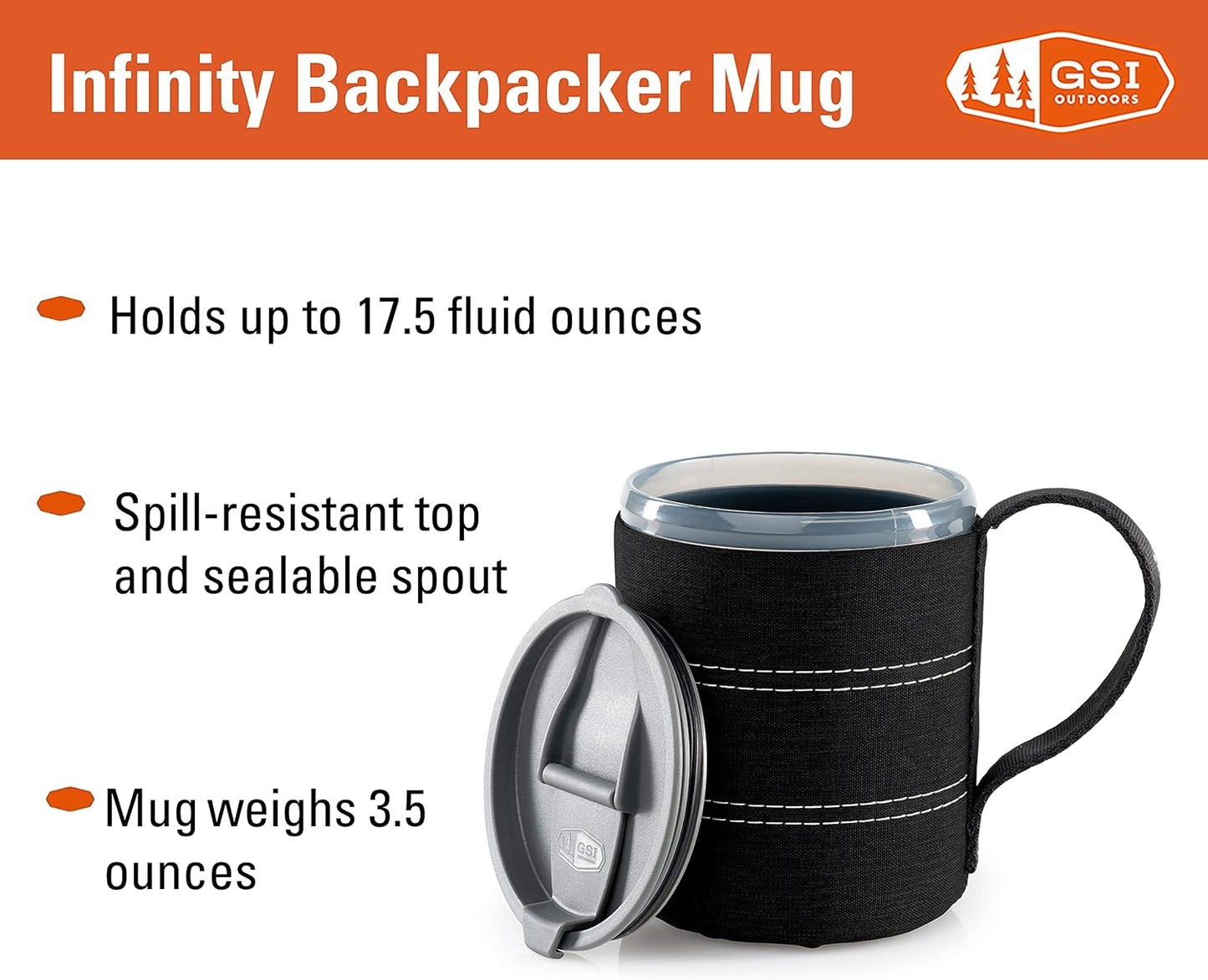 Taza café ligera sin BPA para viajes 17oz
